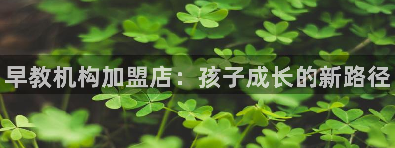 天顺娱乐手机版：早教机构加盟店：孩子成长的新路径