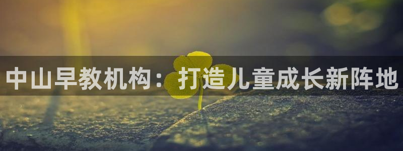 天顺娱乐干v96303：中山早教机构：打造儿童成长新阵地