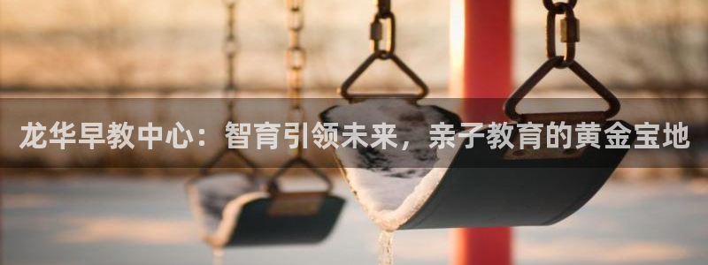 天顺娱乐炼943994：龙华早教中心：智育引领未来，亲子教育的黄金宝地