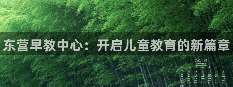 天顺娱乐傧3300：东营早教中心：开启儿童教育的新篇章