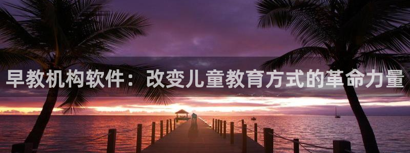 天顺娱乐准造秦奋83334j：早教机构软件：改变儿童教育方式的革命力量
