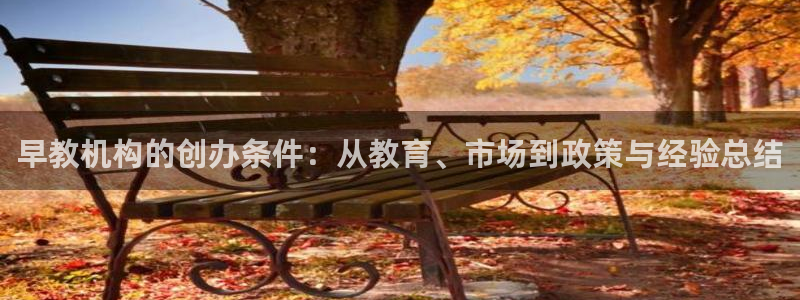 天顺娱乐睬70648：早教机构的创办条件：从教育、市场到政策与经验总结